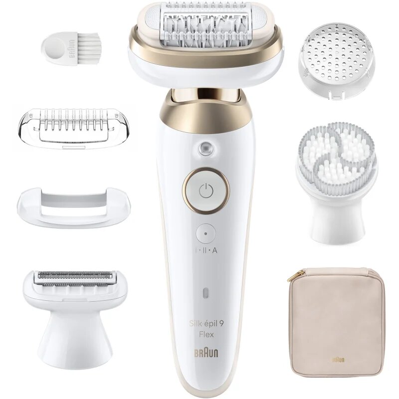Braun Silk-épil 9 9-060 3D epilátor s plně flexibilní hlavou pro mokré i suché holení 1 ks