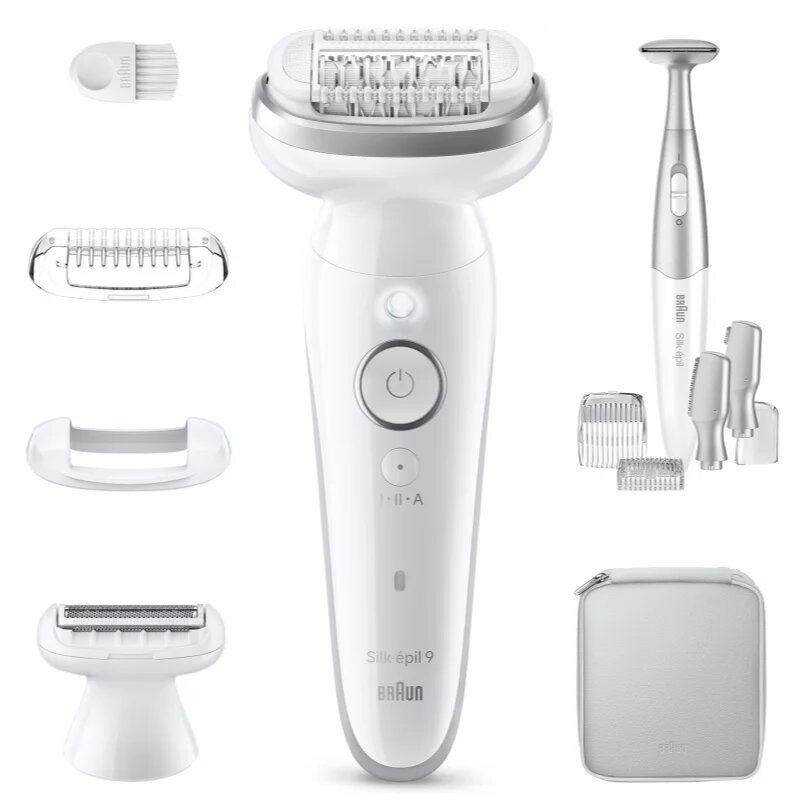 Braun Silk-épil 9 9-241 epilátor s plně flexibilní hlavou pro mokré i suché holení 1 ks