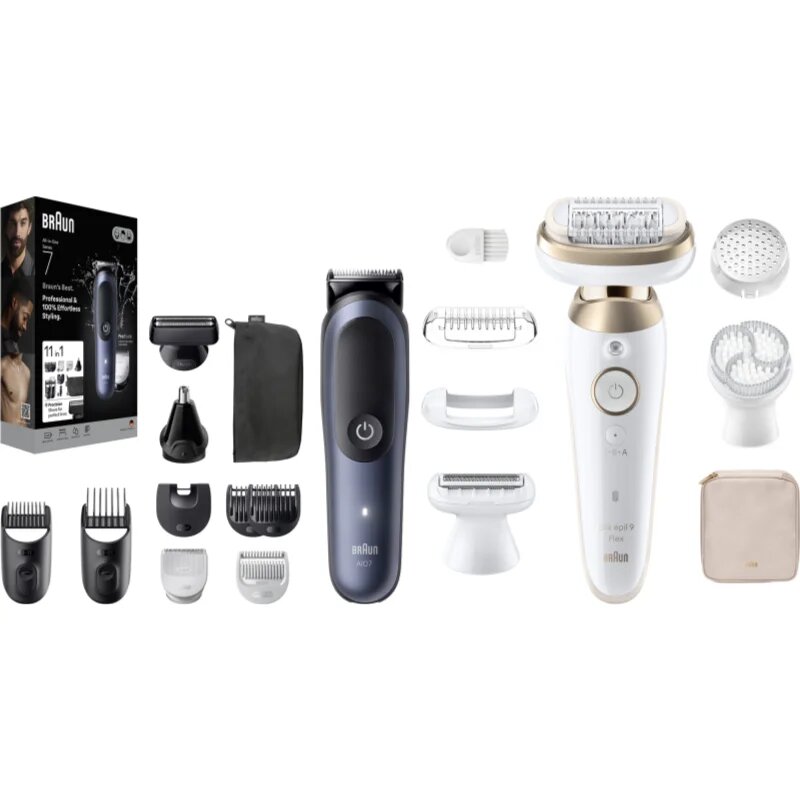 Braun Silk-épil 9 & All-In-One Series 7 sada na vlasy i tělo