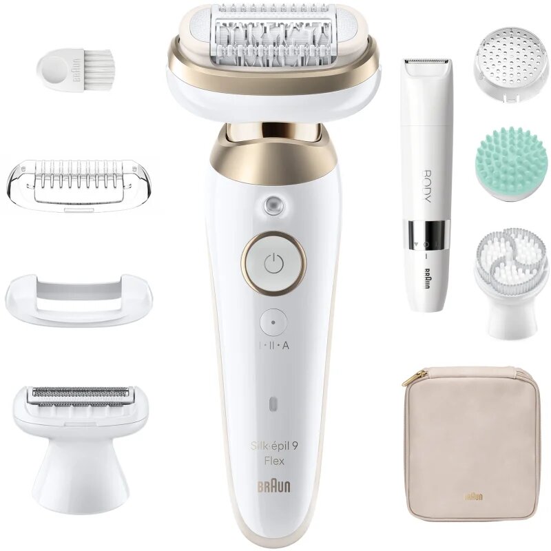 Braun Silk-épil 9 Flex SkinSpa 9-481 3D epilátor s plně flexibilní hlavou pro mokré i suché holení 1 ks