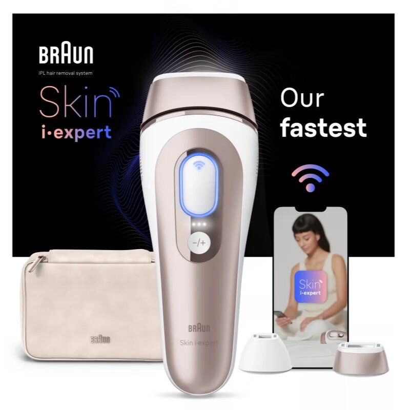 Braun Smart Skin Expert IPL7147 chytré IPL zařízení pro odstranění chloupků na tělo tvář oblast bikin a podpaží 1 ks