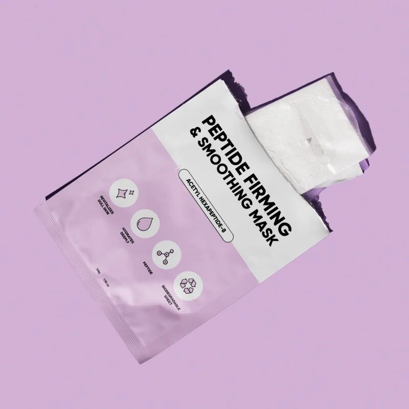 breakout + aid Peptide Firming & Smoothing Mask plátýnková maska s peptidy 34 g