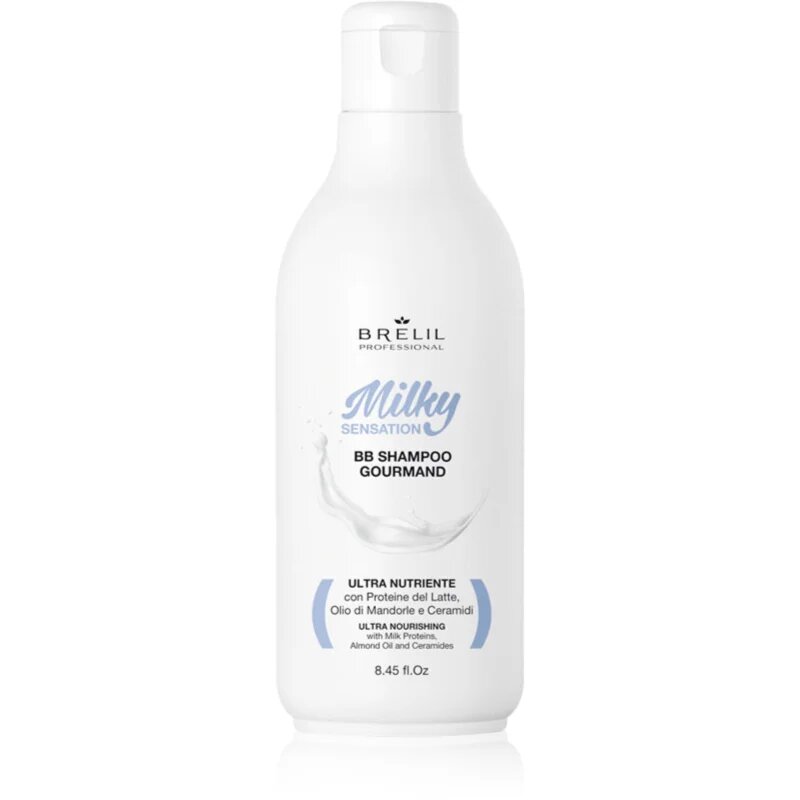 Brelil Professional Milky Sensation BB Shampoo regenerační šampon pro slabé a poškozené vlasy 250 ml