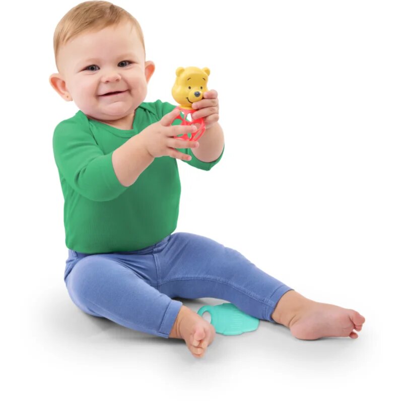 Bright Starts Hunny & Shake Winnie the Pooh kousátko s chrastítkem 2 ks