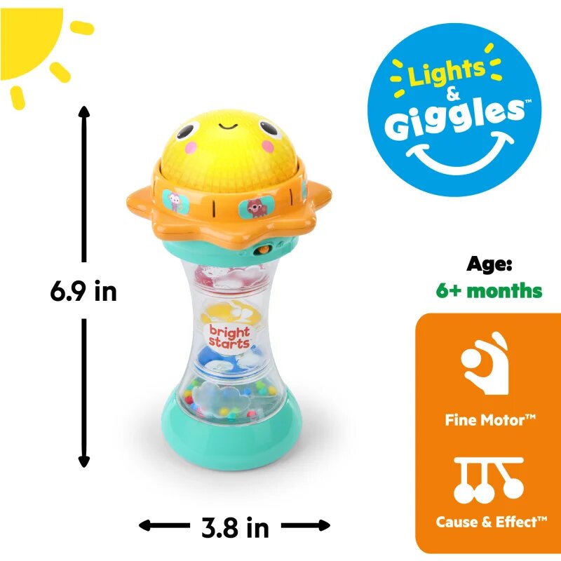 Bright Starts Just for Sun elektronické chrastítko s melodií 6 m+ 1 ks