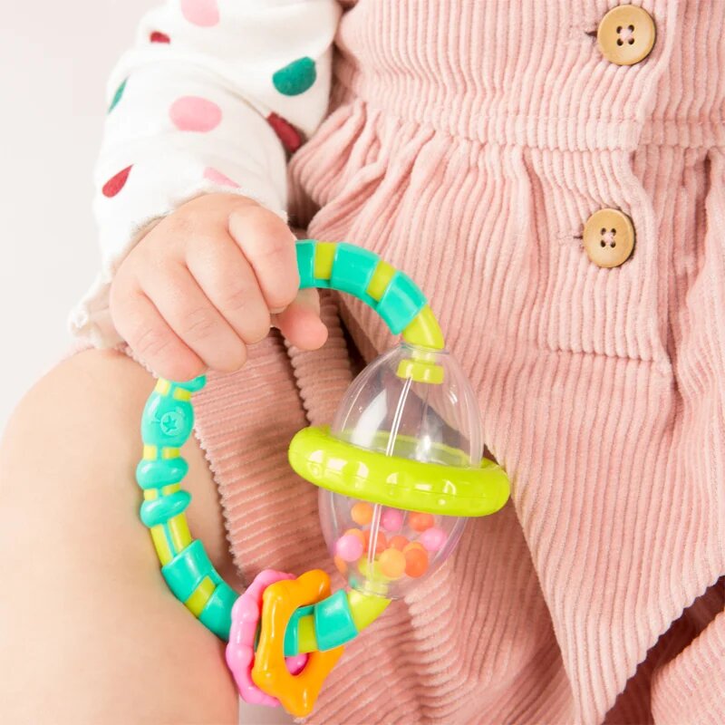 Bright Starts Teether & Rattle chrastítko s kousátkem I. 3m+ 1 ks