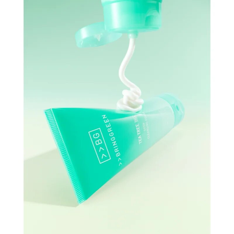 BRINGGREEN Tea Tree Cica Deep Cleansing Foam hloubkově čisticí pěna se zklidňujícím účinkem 120 ml