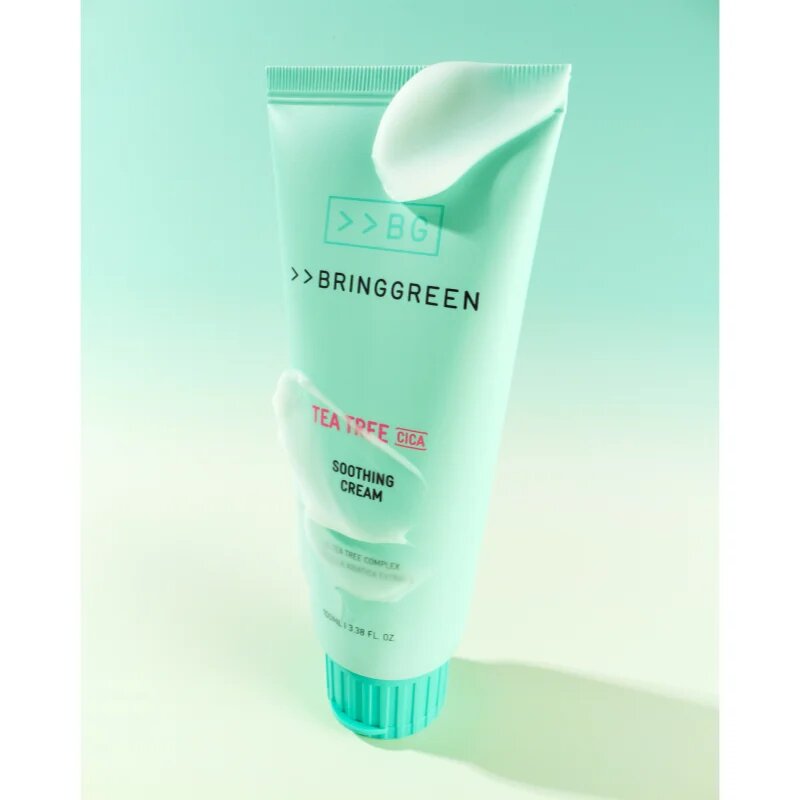 BRINGGREEN Tea Tree Cica Soothing Cream Plus intenzivně vyživující krém se zklidňujícím účinkem 100 ml