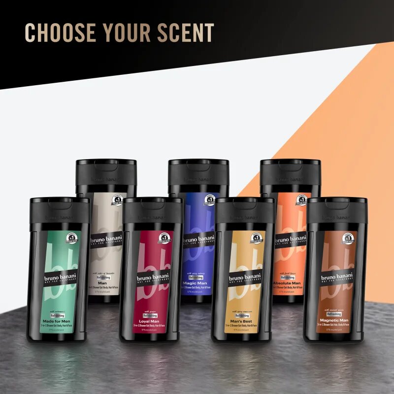Bruno Banani Absolute Man osvěžující sprchový gel 3 v 1 pro muže 250 ml