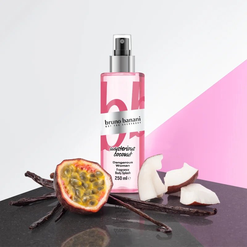 Bruno Banani Dangerous Woman Mysterious Coconut osvěžující tělový sprej pro ženy 250 ml