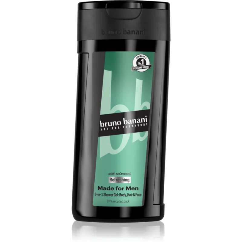 Bruno Banani Made for Men osvěžující sprchový gel 3 v 1 pro muže 250 ml