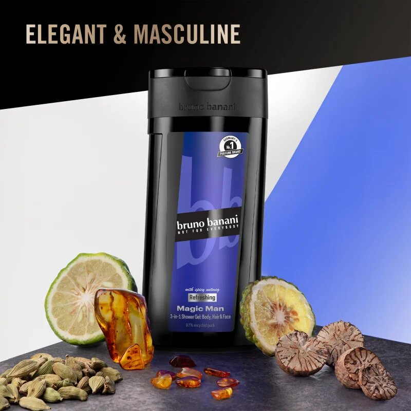 Bruno Banani Magic Man osvěžující sprchový gel 3 v 1 pro muže 250 ml