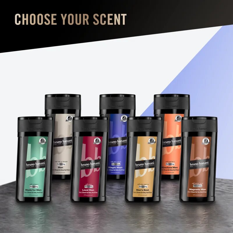 Bruno Banani Magic Man osvěžující sprchový gel 3 v 1 pro muže 250 ml