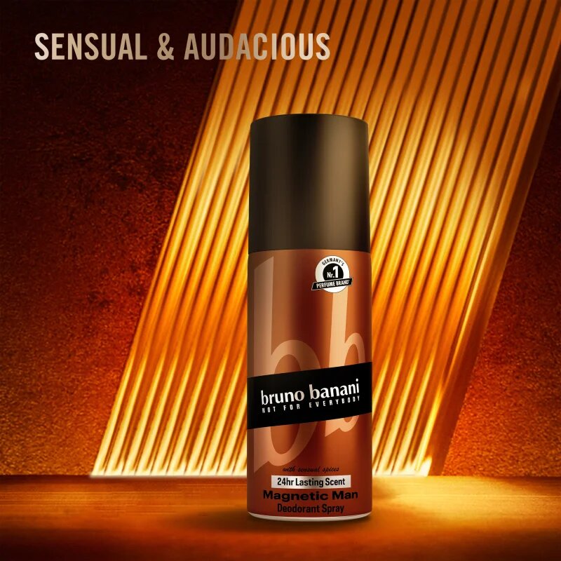 Bruno Banani Magnetic Man deodorant ve spreji 24h pro muže 150 ml
