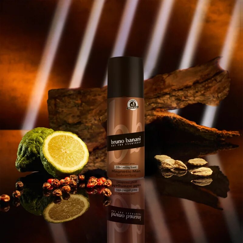Bruno Banani Magnetic Man deodorant ve spreji 24h pro muže 150 ml