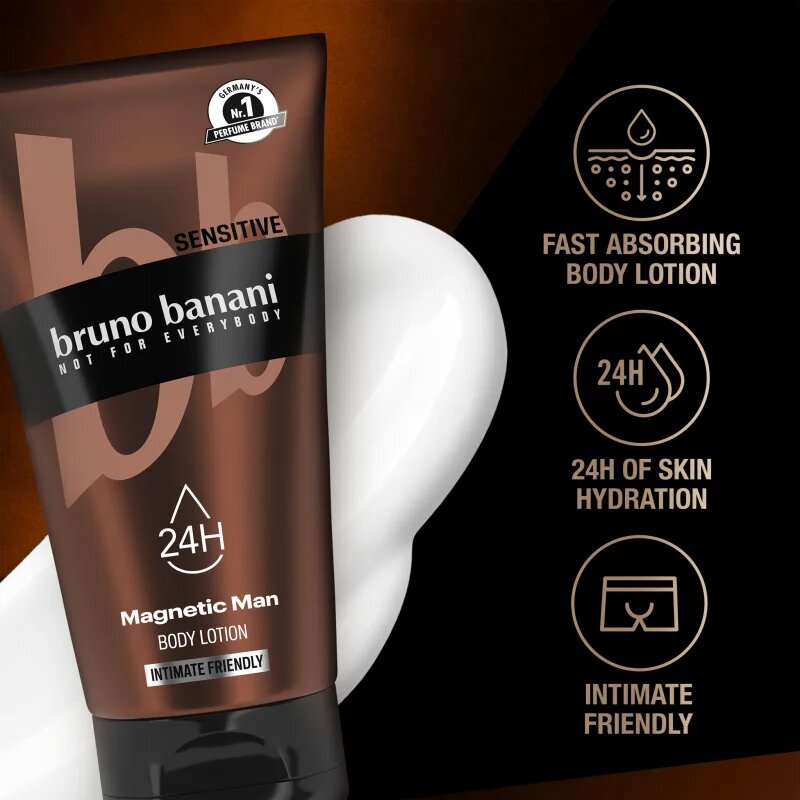 Bruno Banani Magnetic Man hydratační tělový krém pro muže 150 ml