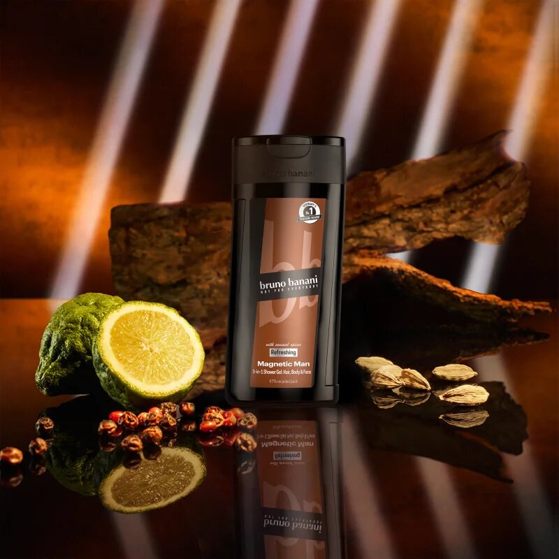 Bruno Banani Magnetic Man parfémovaný sprchový gel 3 v 1 pro muže 250 ml