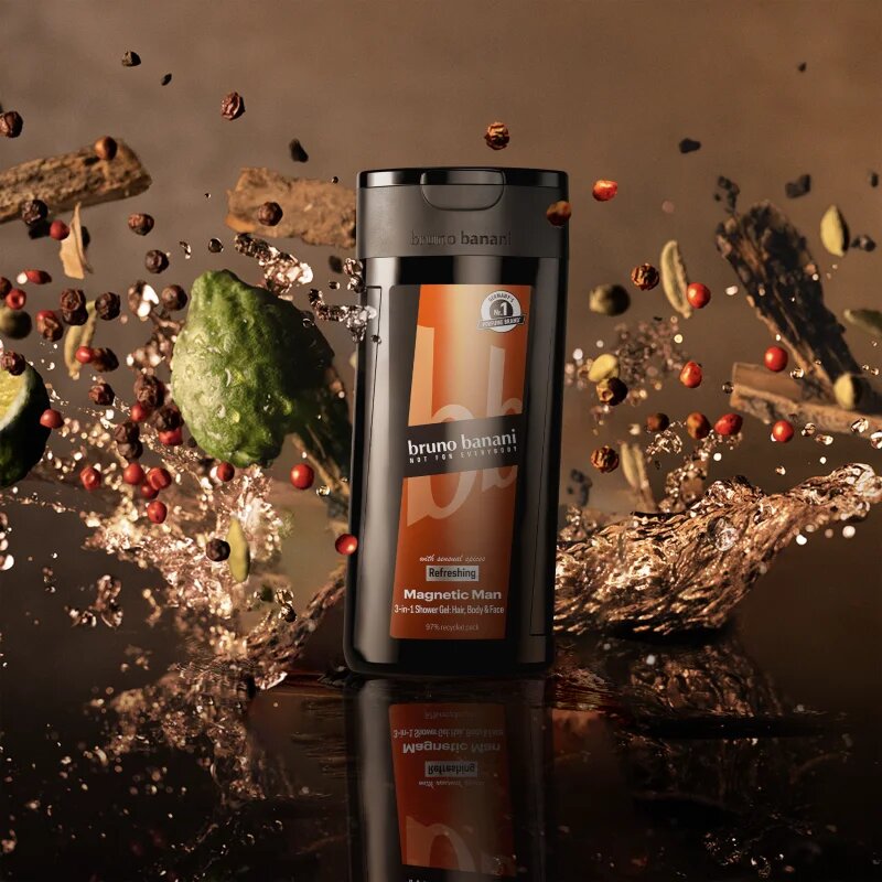 Bruno Banani Magnetic Man parfémovaný sprchový gel 3 v 1 pro muže 250 ml