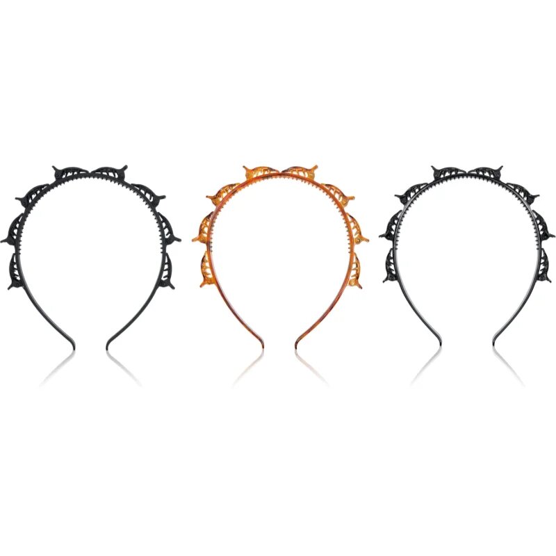 Brushworks Butterfly Clip Headbands čelenka do vlasů 3 ks