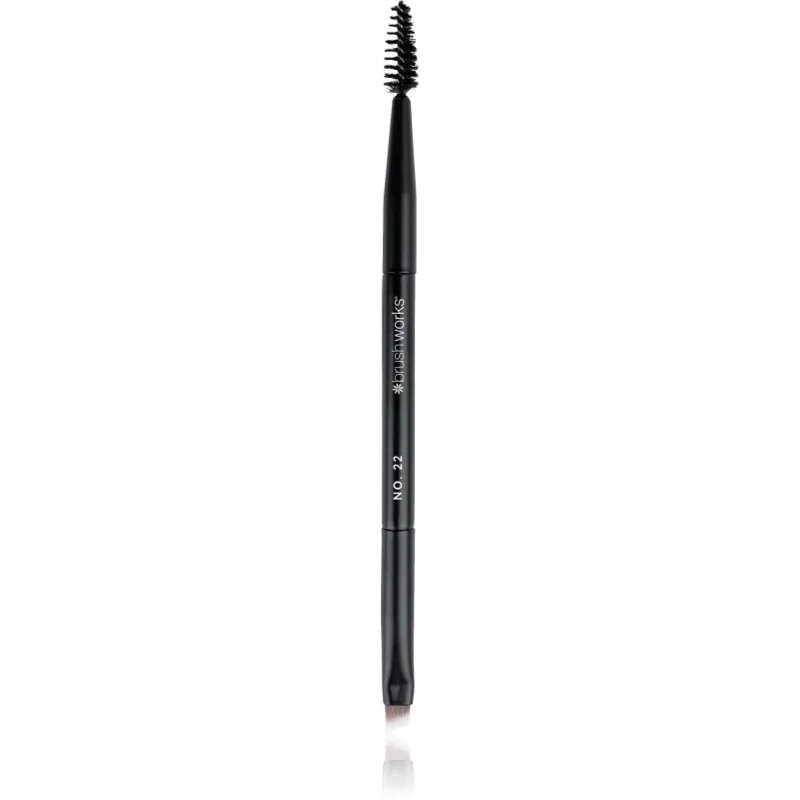 Brushworks Double Ended Brow Brush And Spoolie oboustranný štětec na obočí NO. 22 1 ks