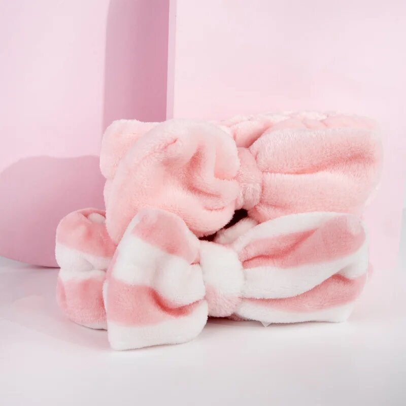 Brushworks Makeup Headbands kosmetická čelenka s mašlí