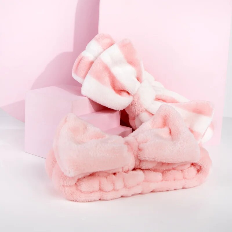 Brushworks Makeup Headbands kosmetická čelenka s mašlí