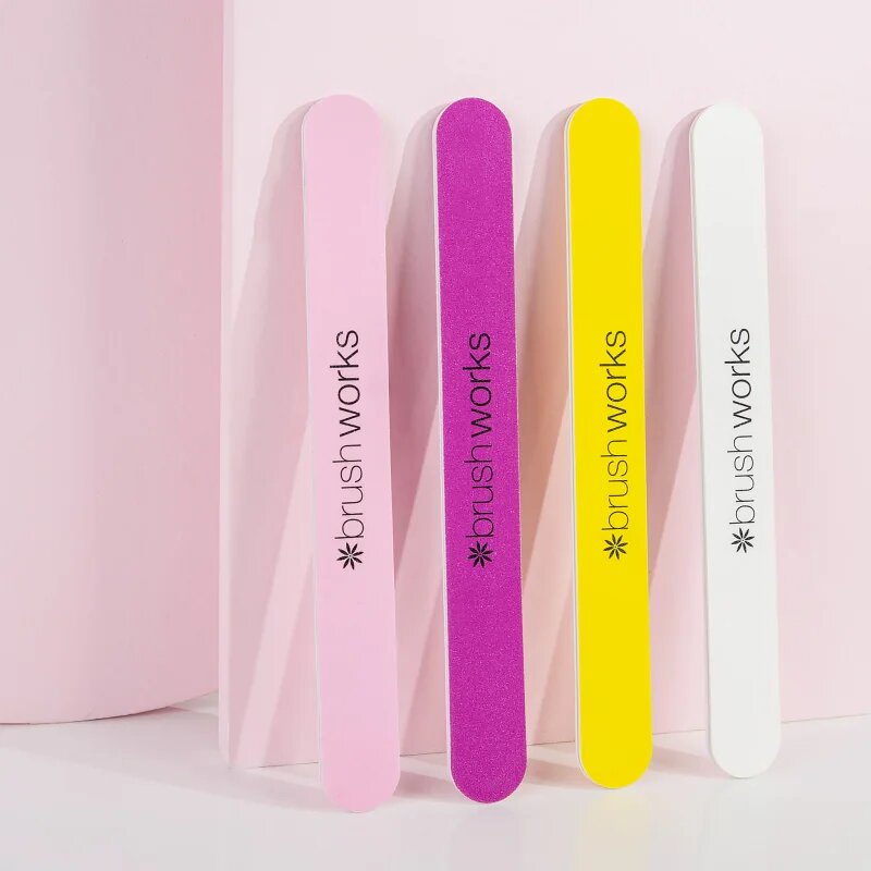 Brushworks Nail Files Coloured sada pilníků na nehty