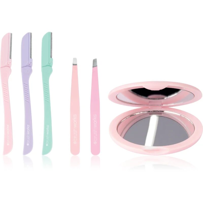 Brushworks Sculpt & Shape Set sada pro dokonalé obočí pro ženy