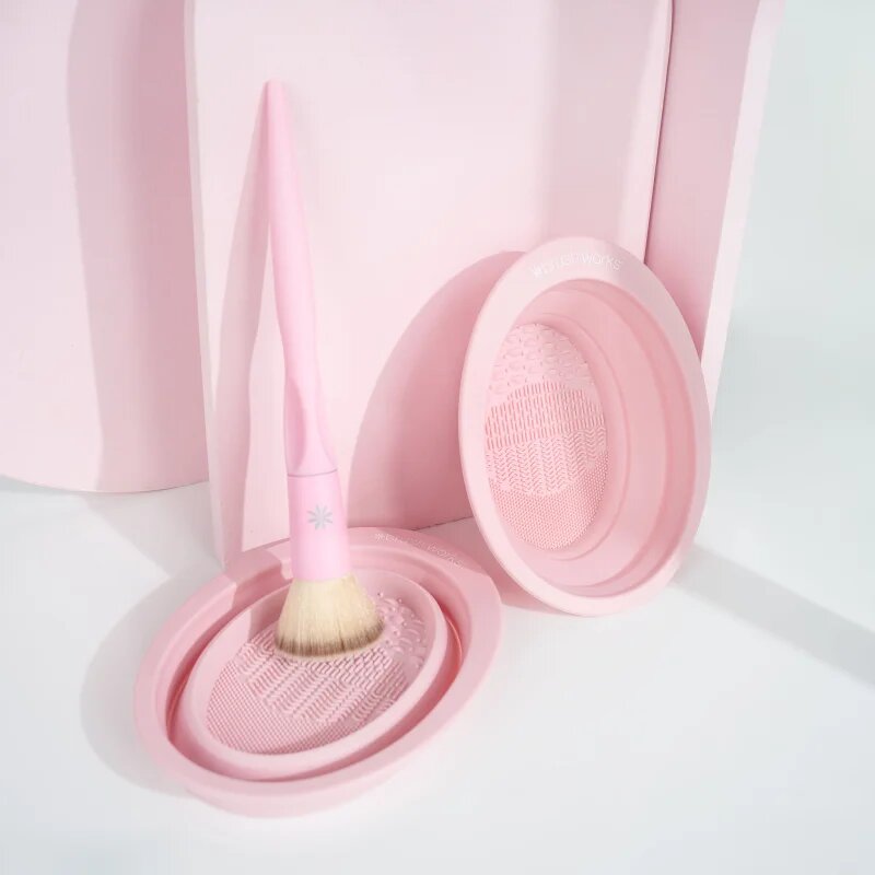 Brushworks Silicone Makeup Brush Cleaning Bowl silikonová pomůcka na čištění štětců 1 ks