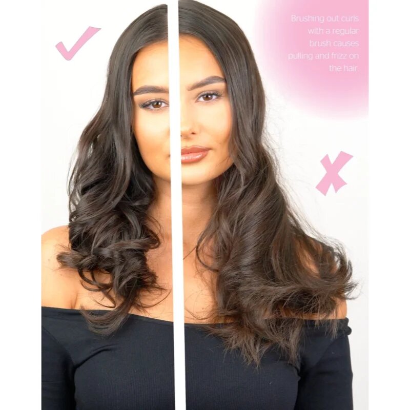 Brushworks Smoothing Curl Comb hřeben pro vlnité a kudrnaté vlasy 1 ks