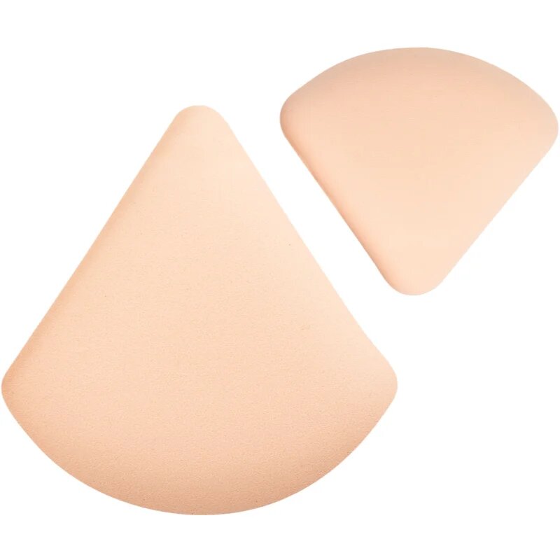 Brushworks Triangular Powder Puff Duo pěnový aplikátor na make-up