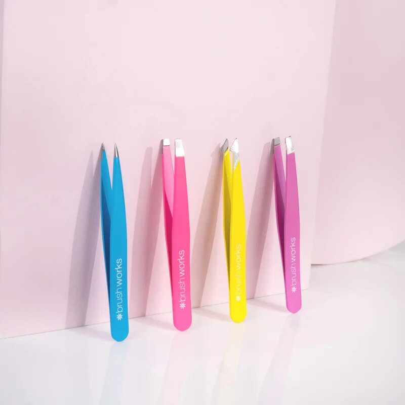 Brushworks Tweezer Set Neon sada pinzet