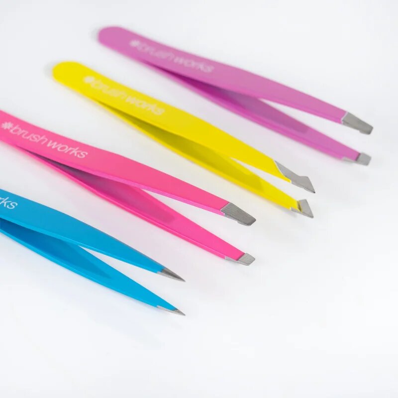 Brushworks Tweezer Set Neon sada pinzet