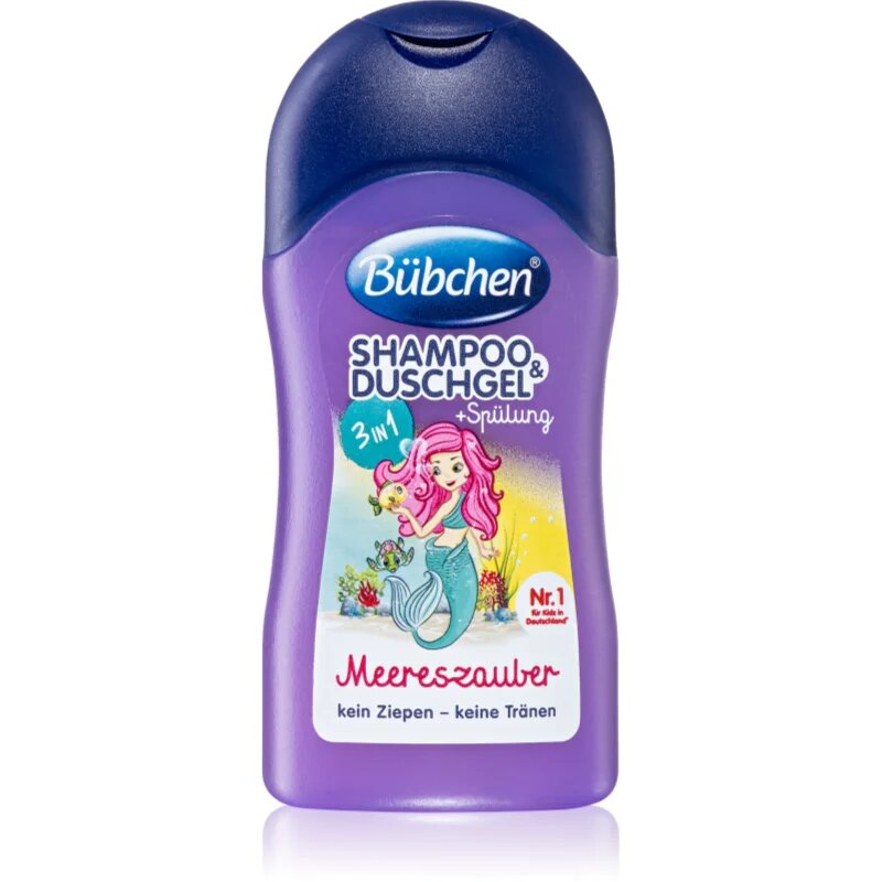 Bübchen Kids 3 in 1 3 v 1 šampon kondicionér a sprchový gel pro děti 50 ml