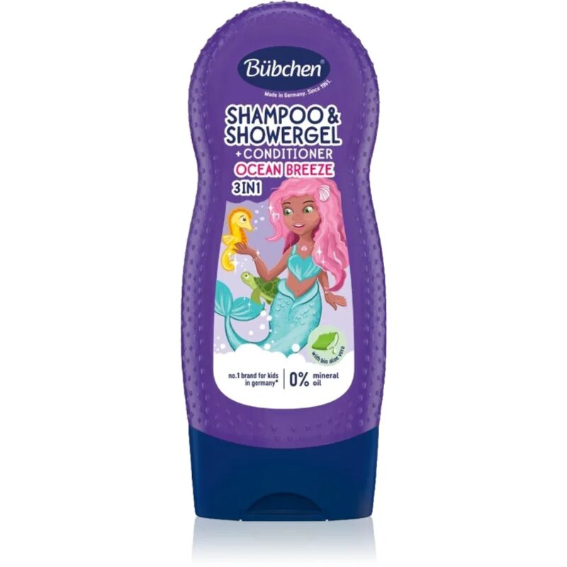 Bübchen Kids Ocean Beauty 3 v 1 šampon kondicionér a sprchový gel pro děti 230 ml