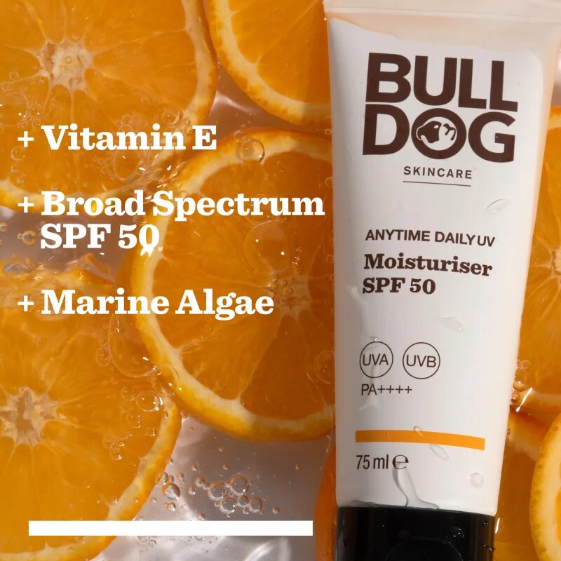 Bulldog Anytime Daily UV Moisturiser hydratační krém SPF 50 75 ml