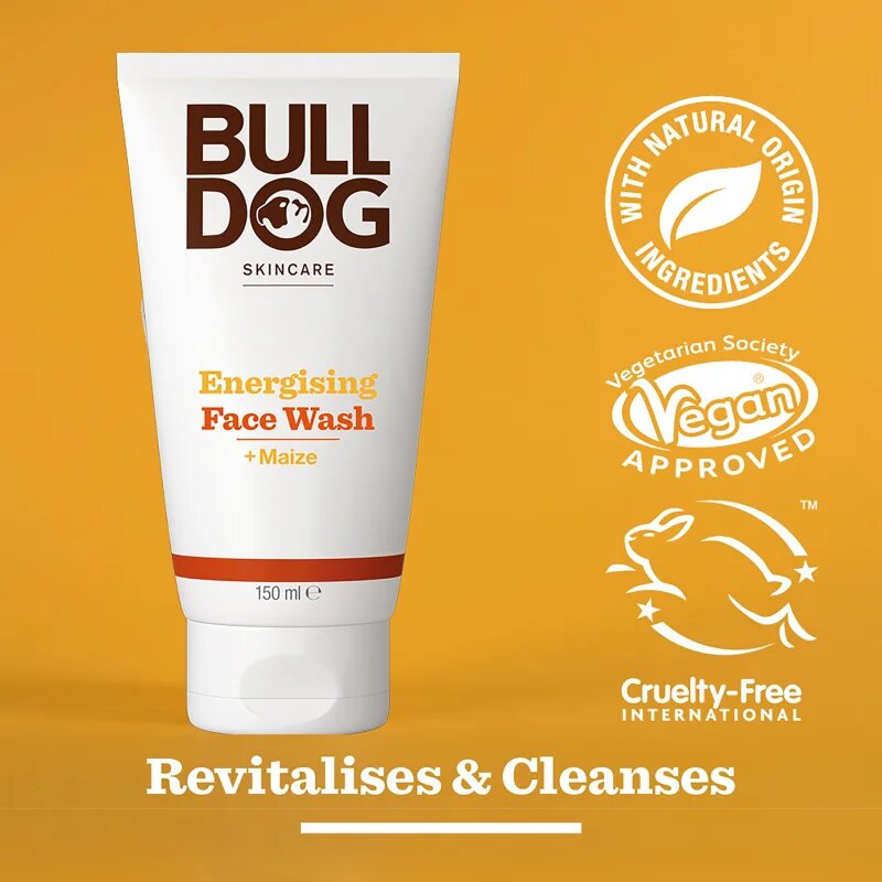 Bulldog Energising Face Wash mycí gel na obličej pro muže 150 ml