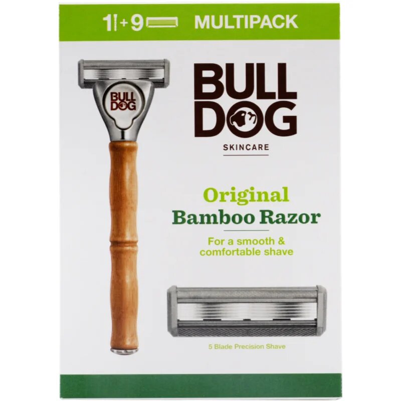 Bulldog Original Bamboo Razor holicí strojek + náhradní břity 9 ks