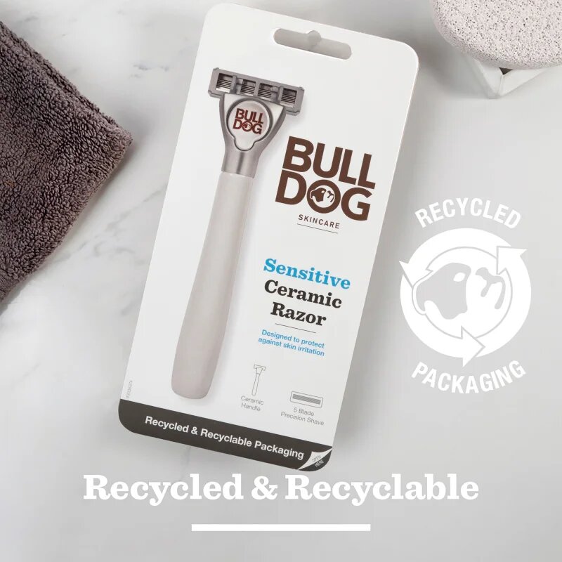 Bulldog Sensitive Ceramic Razor holicí strojek + náhradní břity 9 ks
