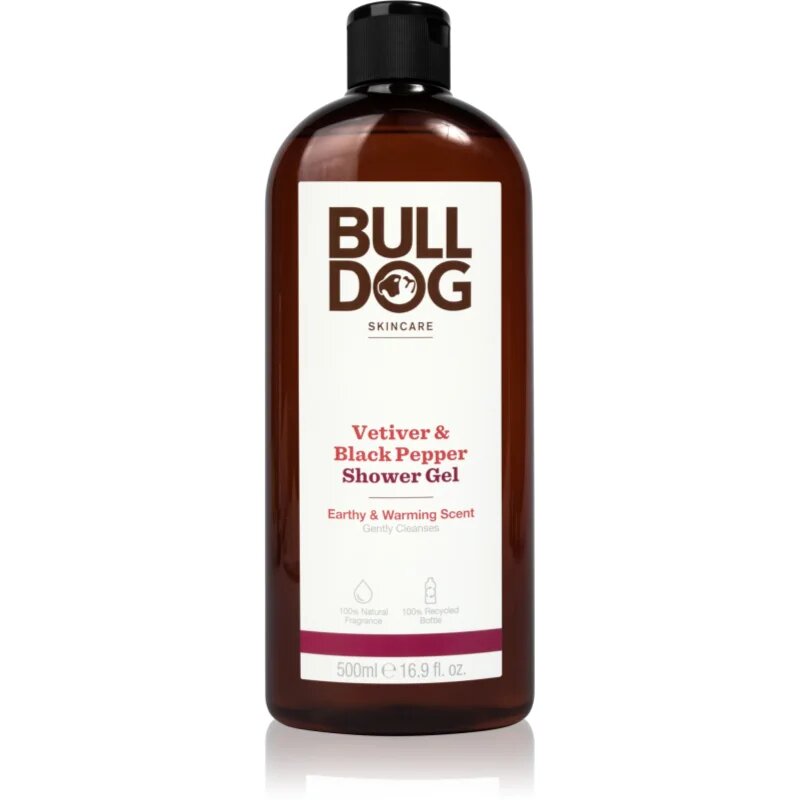 Bulldog Vetiver & Black Pepper sprchový gel pro muže 500 ml