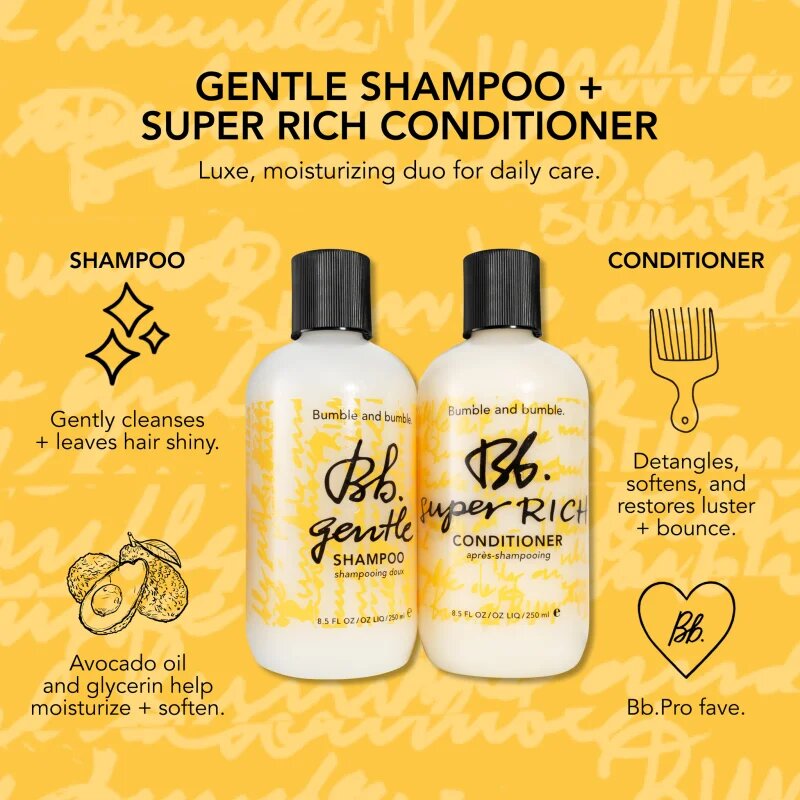 Bumble and bumble Gentle Shampoo šampon pro barvené chemicky ošetřené a zesvětlené vlasy 1000 ml