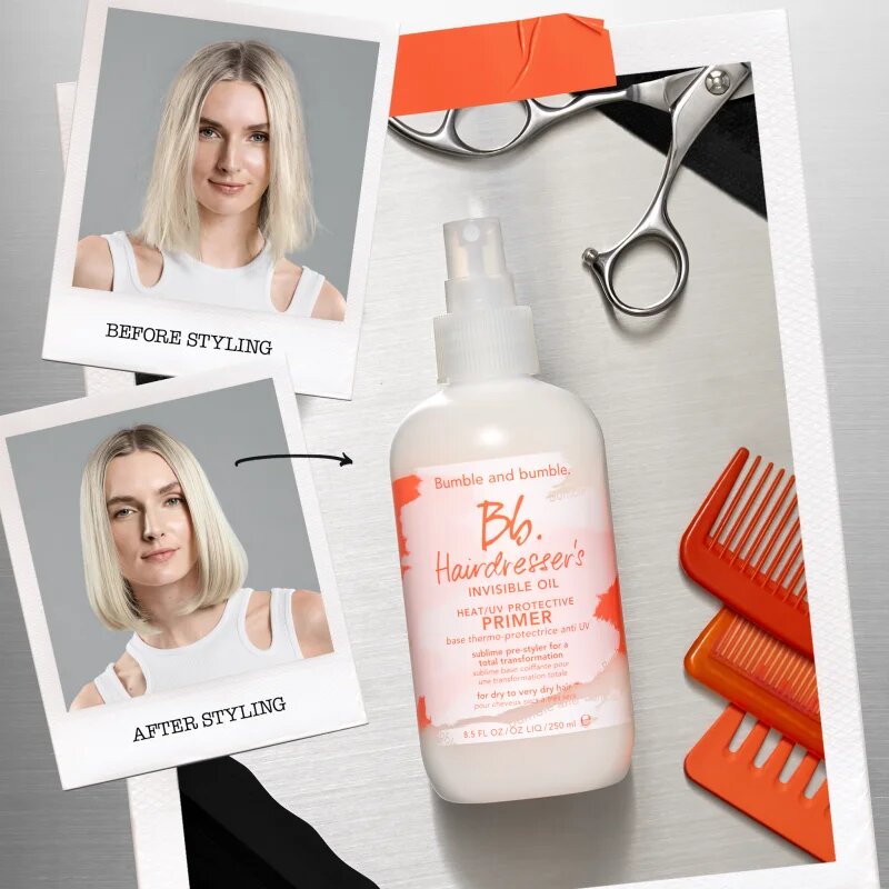 Bumble and bumble Hairdresser's Invisible Oil Heat/UV Protective Primer přípravný sprej pro dokonalý vzhled vlasů 125 ml