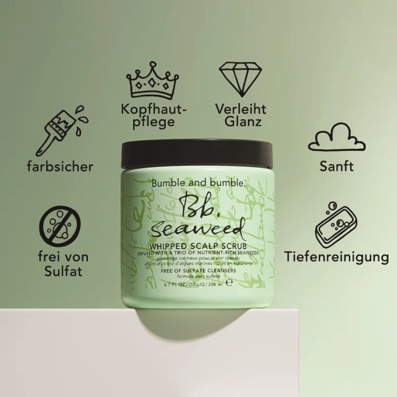 Bumble and bumble Seaweed Whipped Scalp Scrub vlasový peeling s extrakty z mořských řas 200 ml
