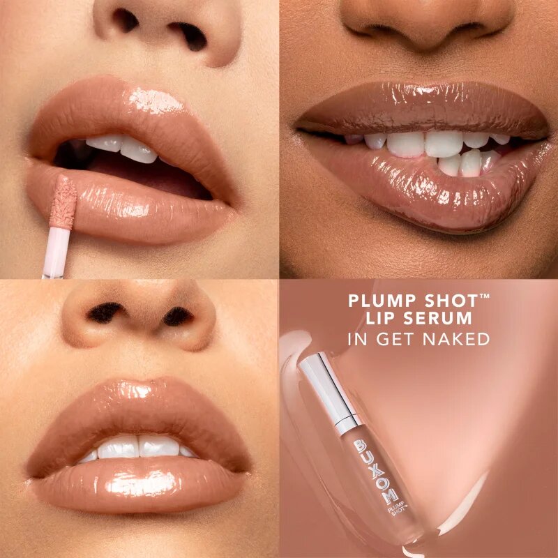 Buxom PLUMP SHOT™ COLLAGEN PEPTIDES ADVANCED PLUMPING LIP SERUM lesk na rty pro větší objem odstín SHEER TINTS Get Naked 4 ml