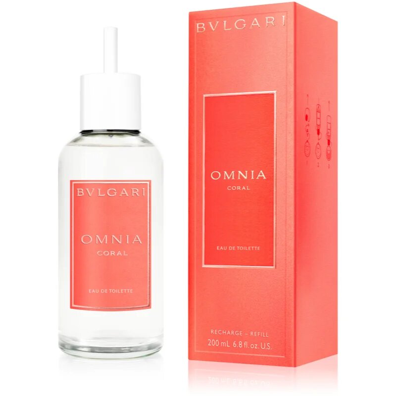 BVLGARI Omnia Coral toaletní voda plnitelná pro ženy 200 ml