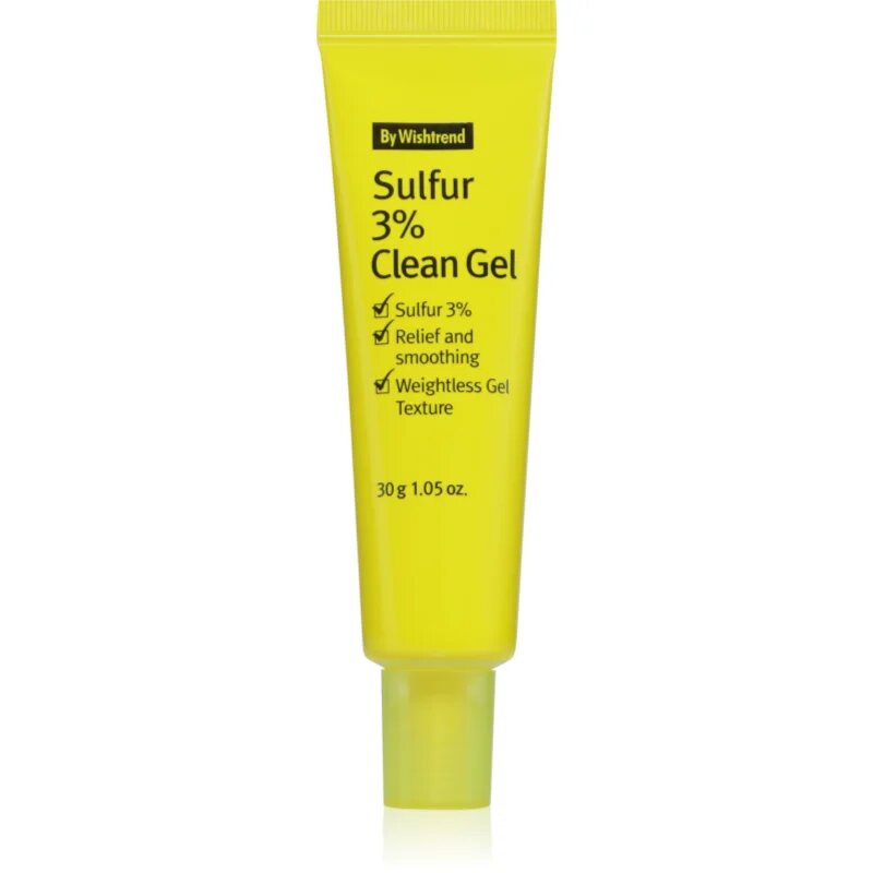 By Wishtrend Sulfur 3% Clean Gel lehký hydratační gelový krém pro mastnou pleť se sklonem k akné 30 g