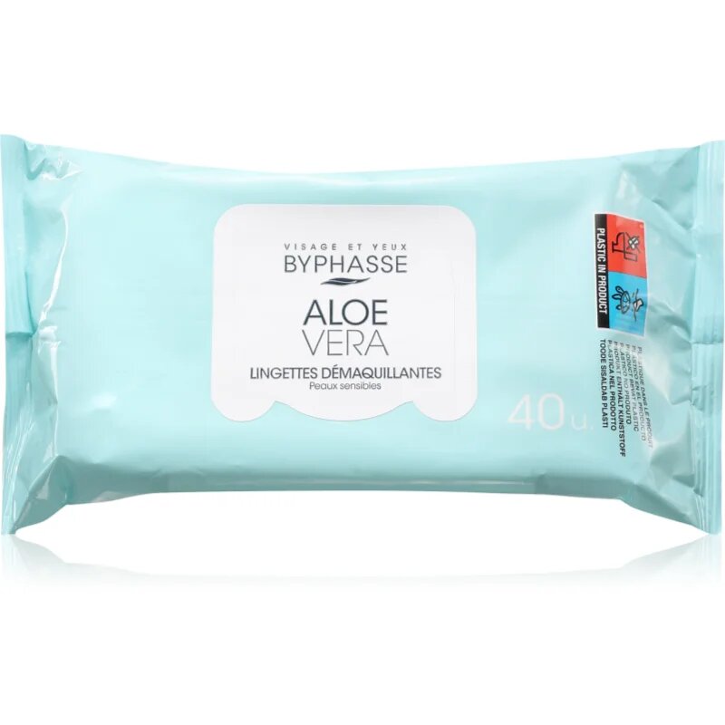 BYPHASSE Aloe Vera odličovací ubrousky na make-up 40 ml