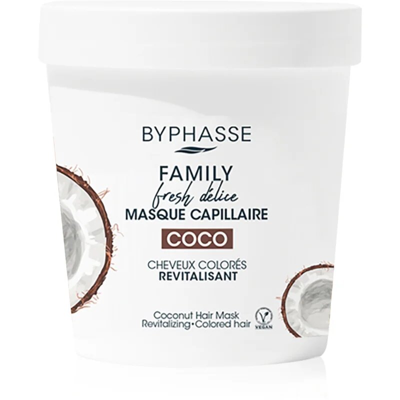 BYPHASSE Coco ošetřující maska pro barvené vlasy 250 ml