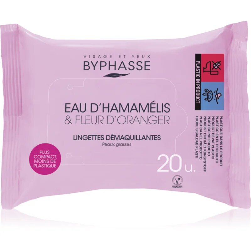BYPHASSE Eau D Hamamelis odličovací ubrousky 20 ks