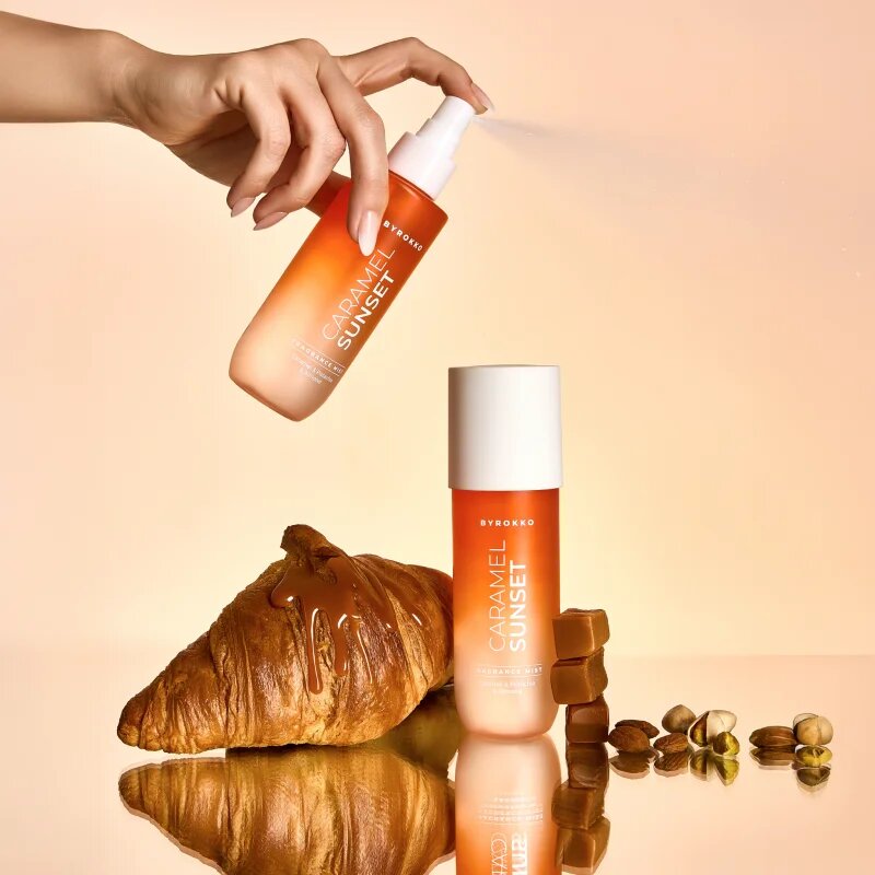ByRokko Caramel Sunset parfémovaný tělový sprej pro ženy 150 ml